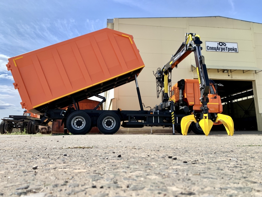 Ломовоз КамАЗ 65115 с КМУ VM10L74M - 30 м/куб (ПТС 4590Е7) СУ5.6М