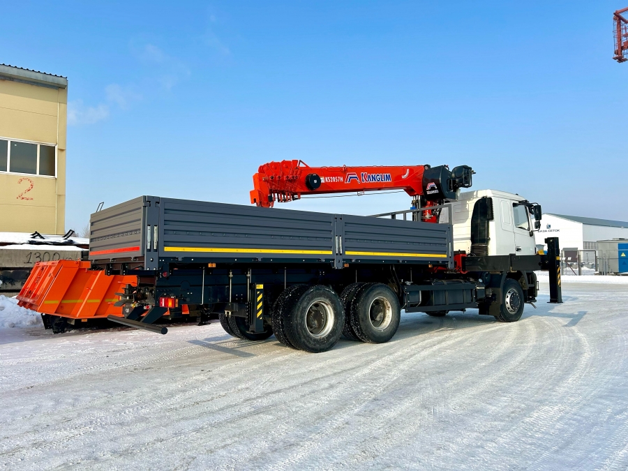 Бортовой МАЗ 6312С5 с тросовым КМУ KANGLIM 2057 