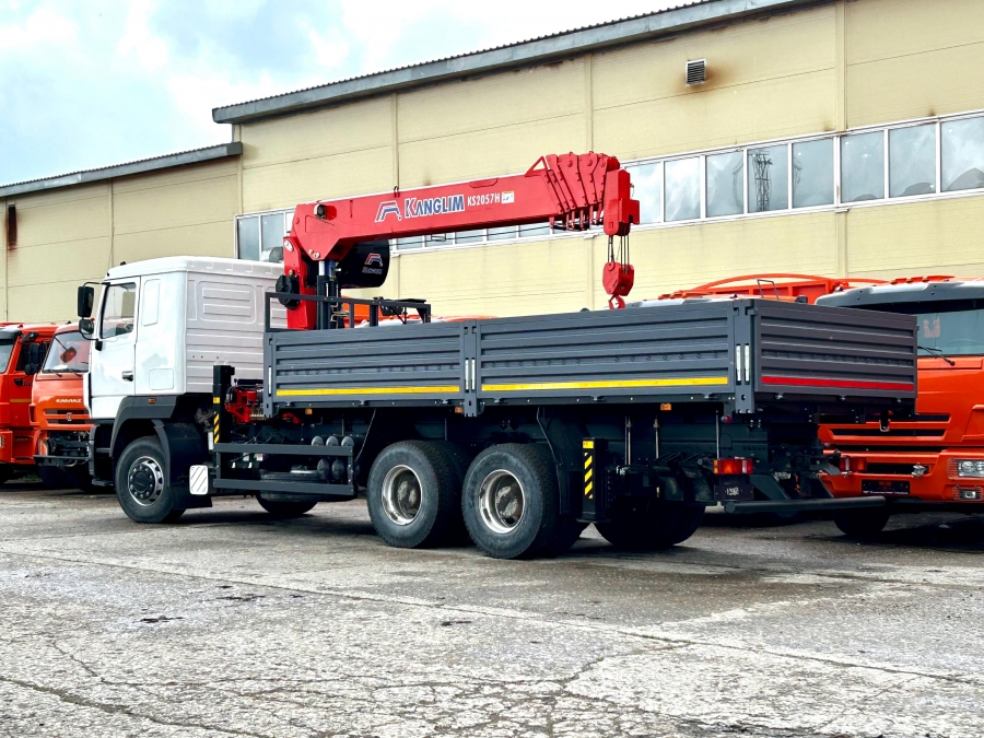 Бортовой МАЗ 6312С5 с тросовым КМУ KANGLIM 2057 